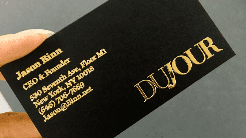 Gold Foil Business Cards