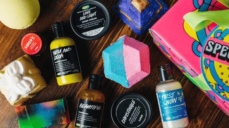 Lush Cosmetics packaging