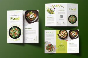 food brochure design