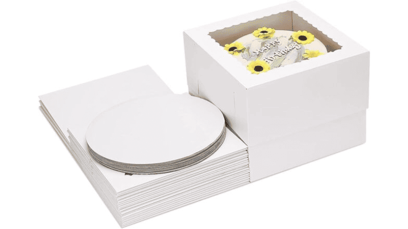 die-cut cake box