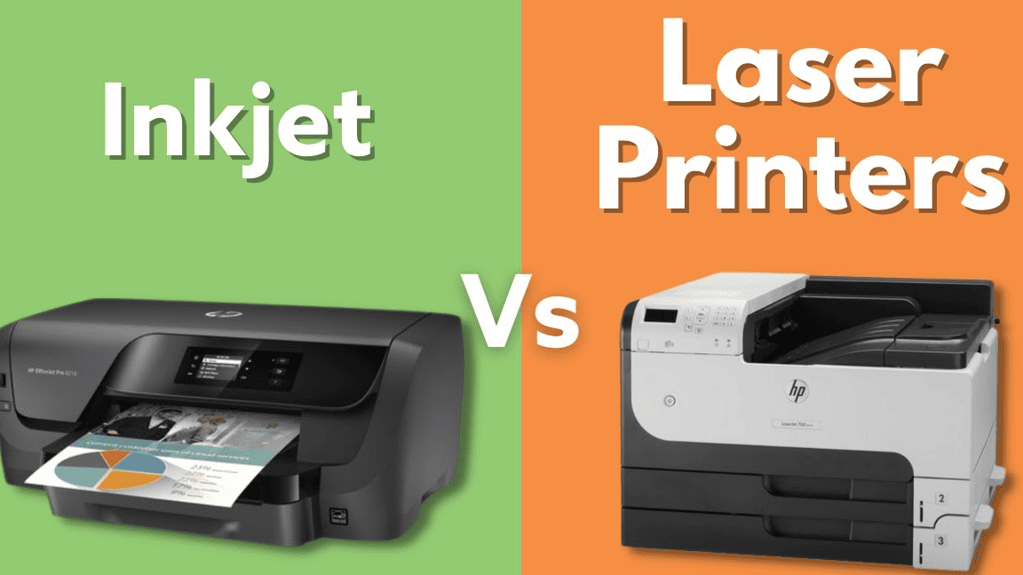 Inkjet and laser printers