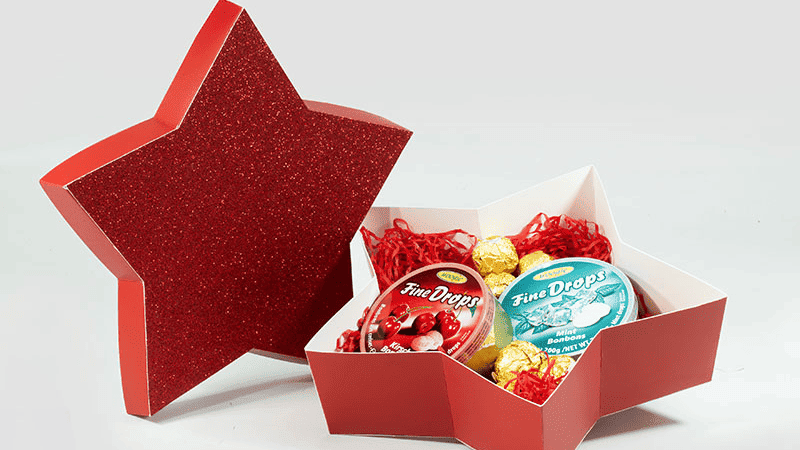 Star-shaped gift box