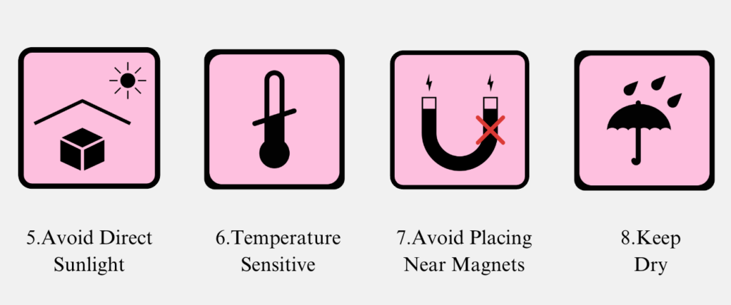 Safe Storage and Packing Symbols