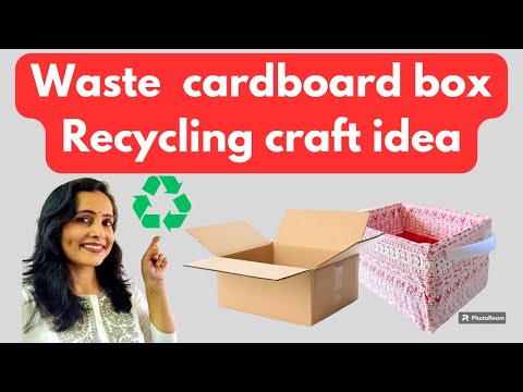 I NEVER THROW CARDBOAR BOXES????/SEE WHAT I DID WITH WASTE CARDBOARD /  #diyideas #diy #craft