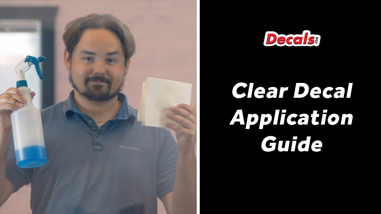 How to Apply Clear Decals Using the Wet Decal Application Method - Decals.com
