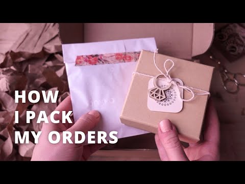 HOW I PACK MY ORDERS - jewelry packaging ideas for small business.