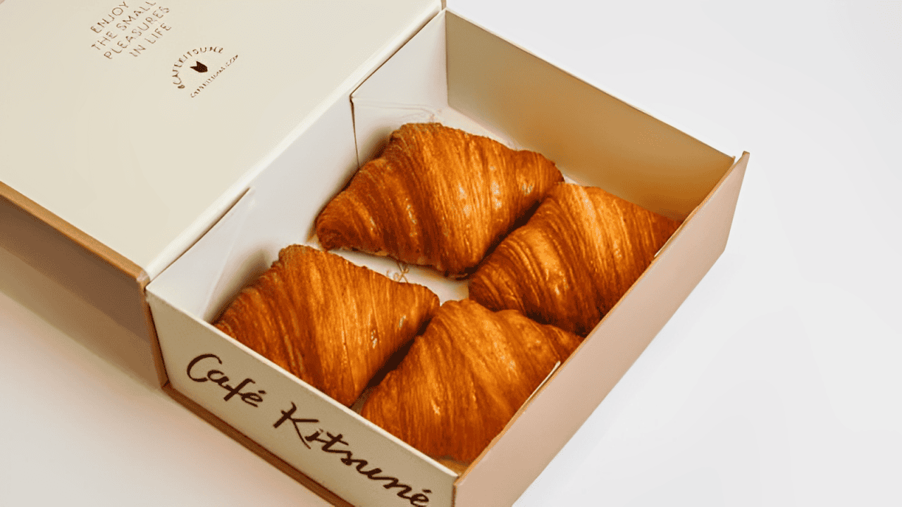 Subscription Box Packaging with 4 croissants