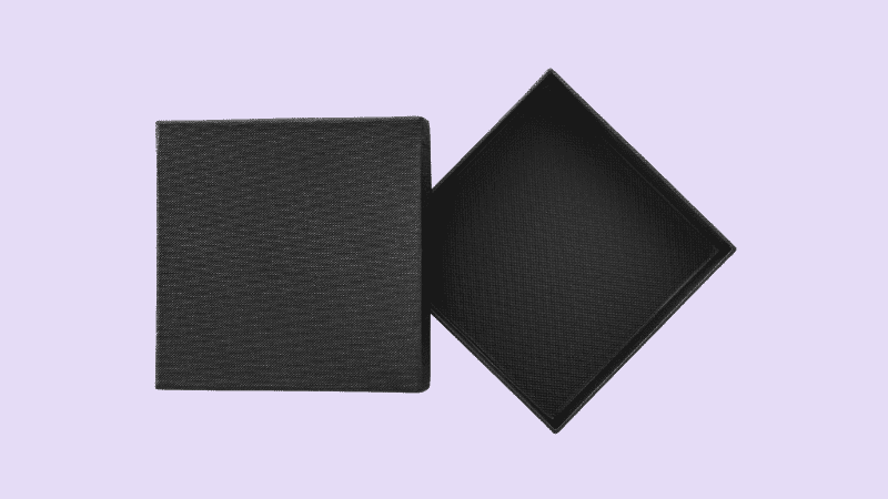 black kraft paper box