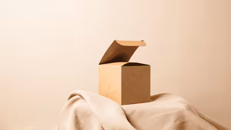 a brown cardboard box