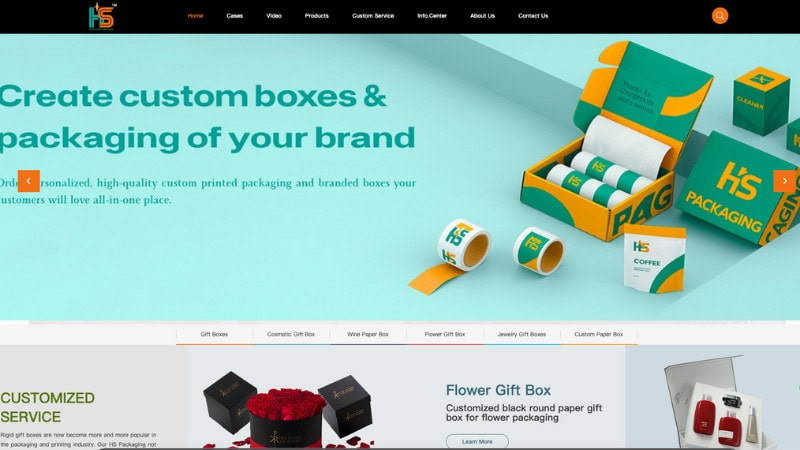 the Home Page of Guangzhou Huaisheng Packaging Co., Ltd.