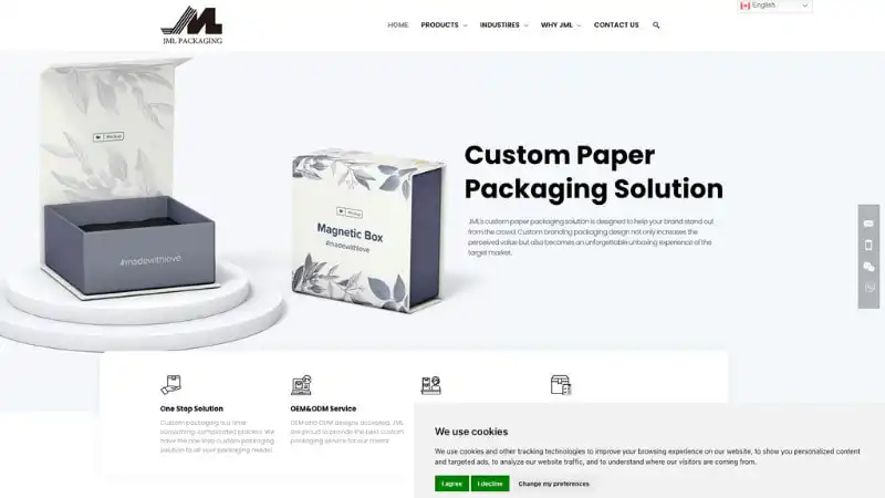 the Home Page of Shenzhen Jiamielong Packing Co., Ltd.