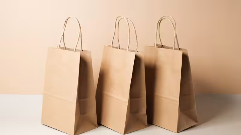 brown kraft paper bags