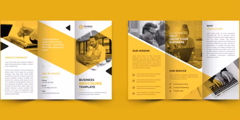 Brochure à trois volets