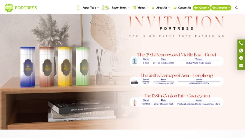 the Home page of Fortress Industry