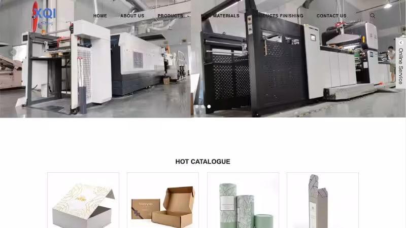 the Home page of Xiangqi Paper Products