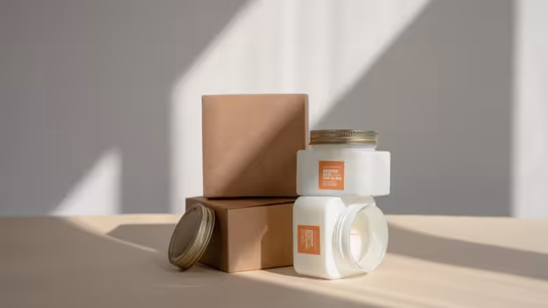 two candles and their box packaging