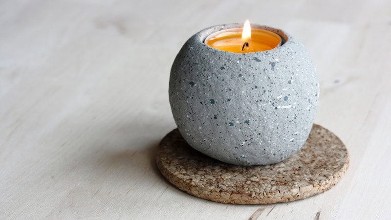 candle in a special container