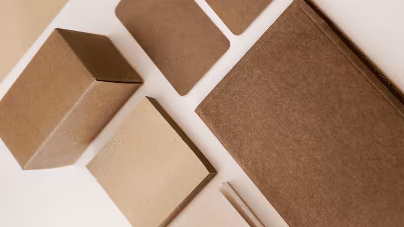 kraft paper and box