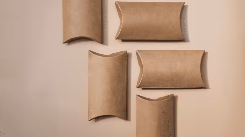 kraft pillow boxes