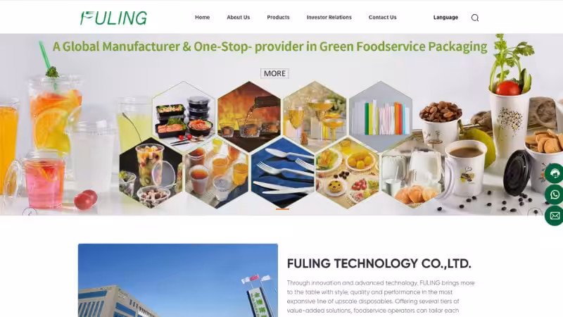 the home page of Taizhou Fuling Plastics