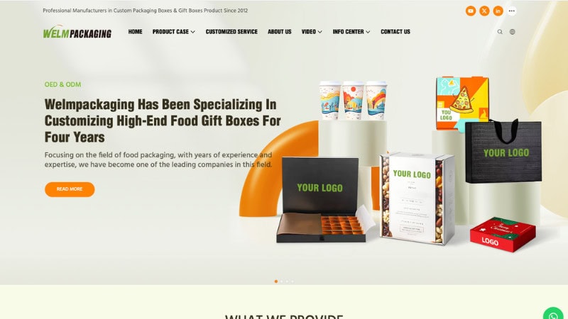 the home page of Welm Supply Chain