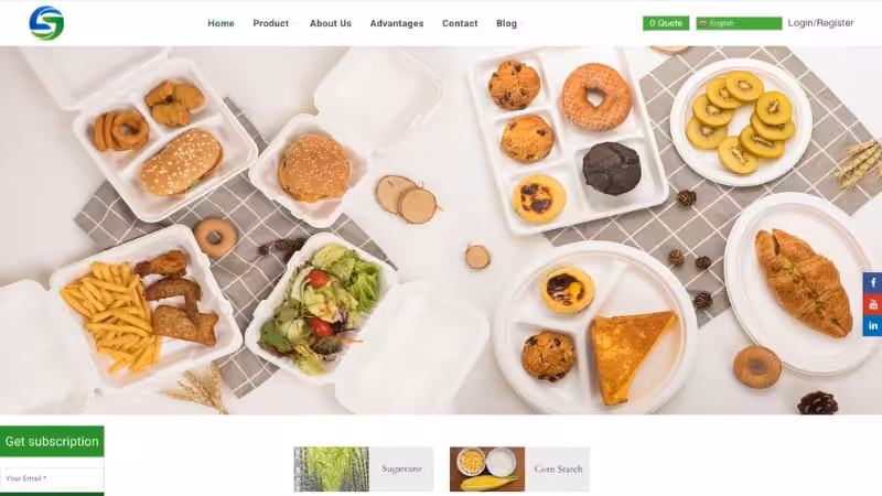 the home page of Green Olive Environmental Technology