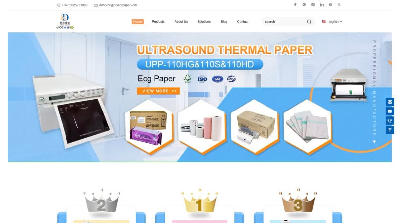 the home page of Hongxin Printing and Packaging