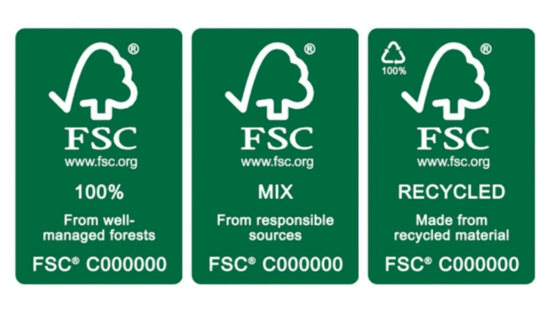 3 FSC Certification Logos