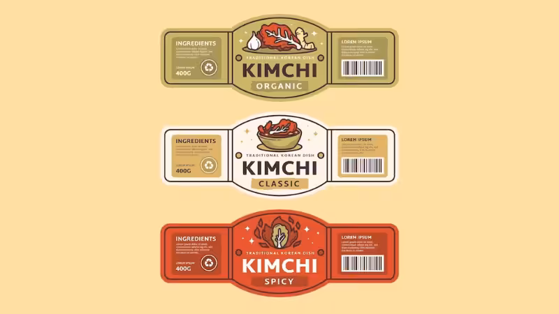 different product labels in the same brand