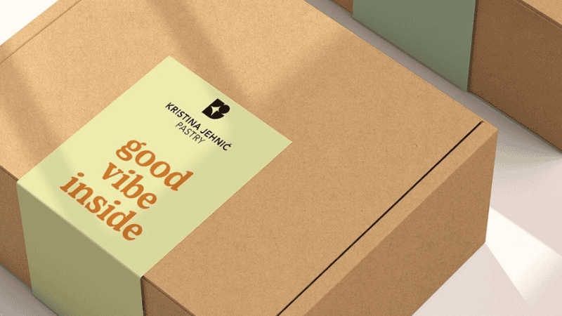 label on a box packaging