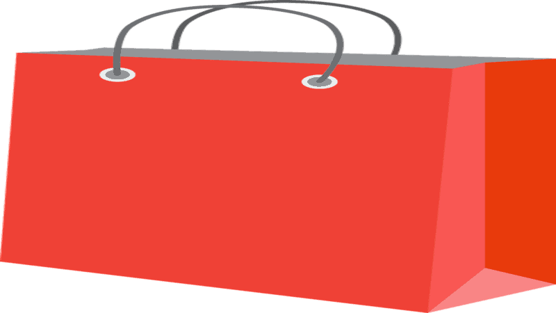 red paper bag for gift packaging
