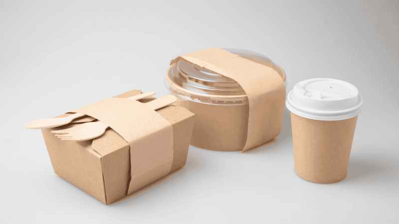food packaging with die-cut holes