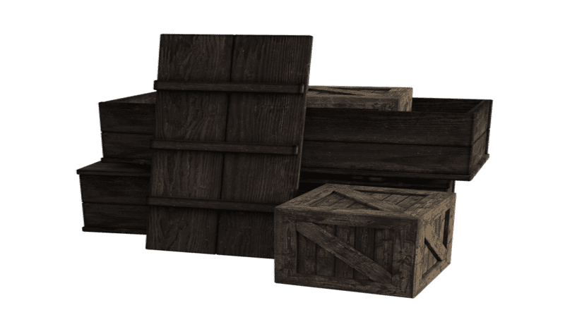 wooden, boxes, crates