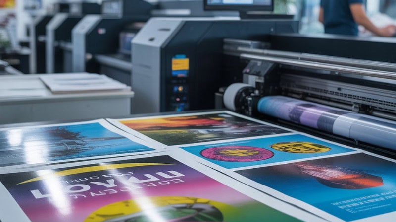 offset printing using on paper print
