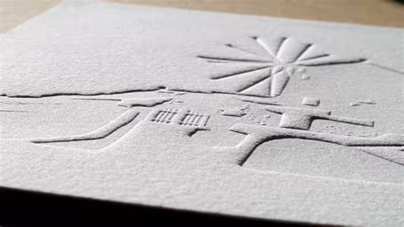 deboss printing design