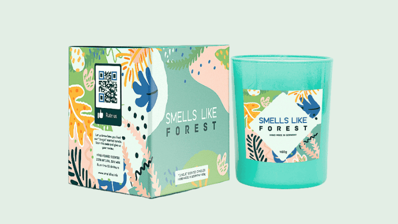 smart packaging with code