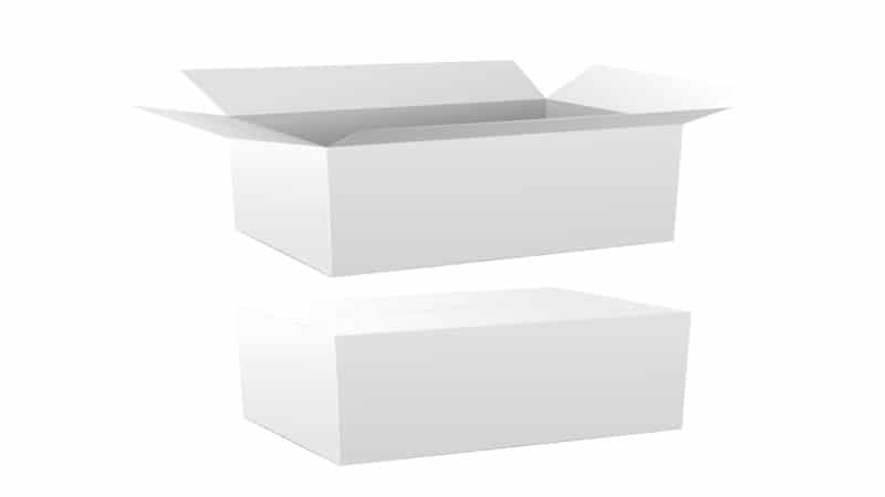 white cosmetic packaging box