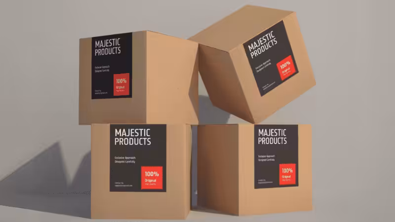 Label with  clear brand