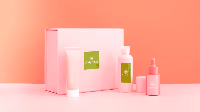pink product box