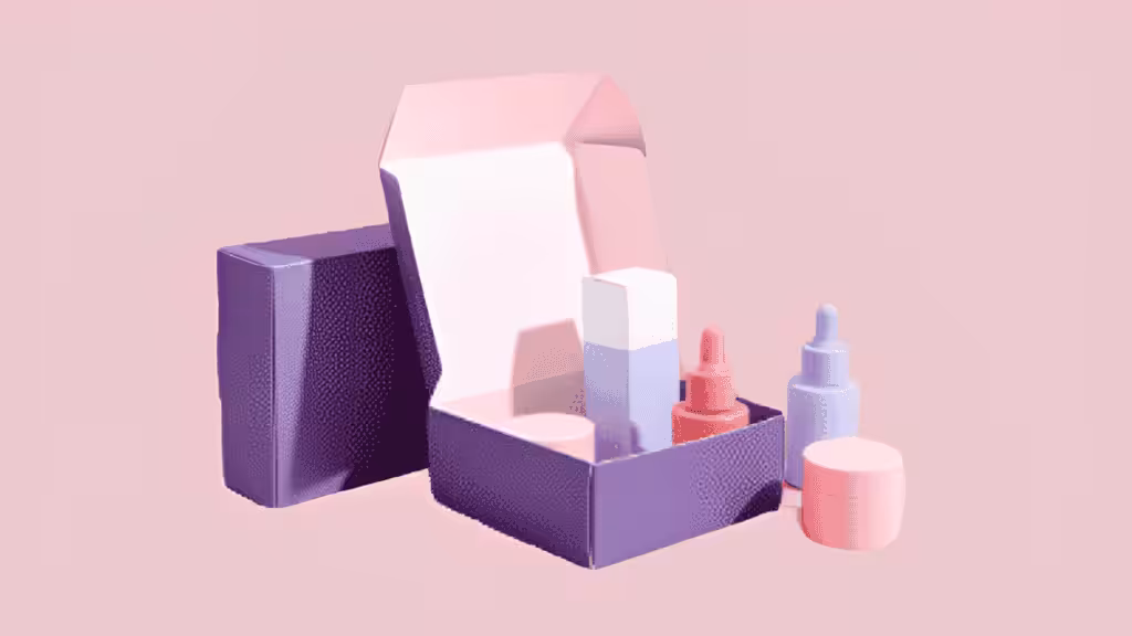 Colorful product boxes