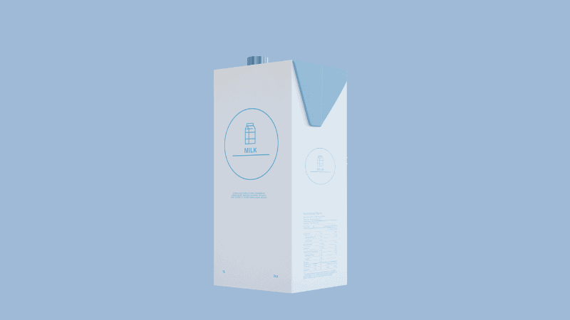 milk box packaing