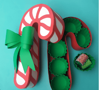 Candy cane boxes
