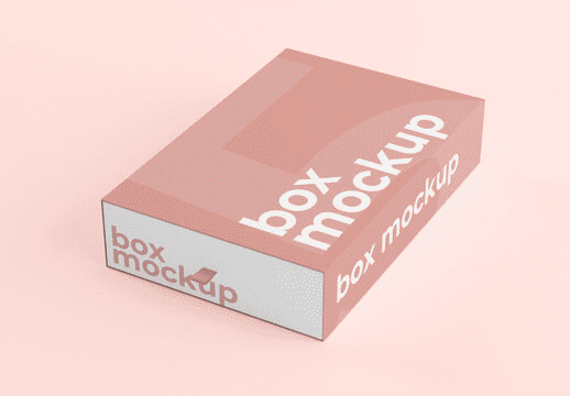  A pink product box