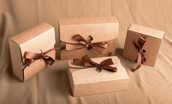 gift boxes with ribbon closure