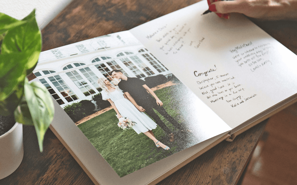 wedding glossy paper photos