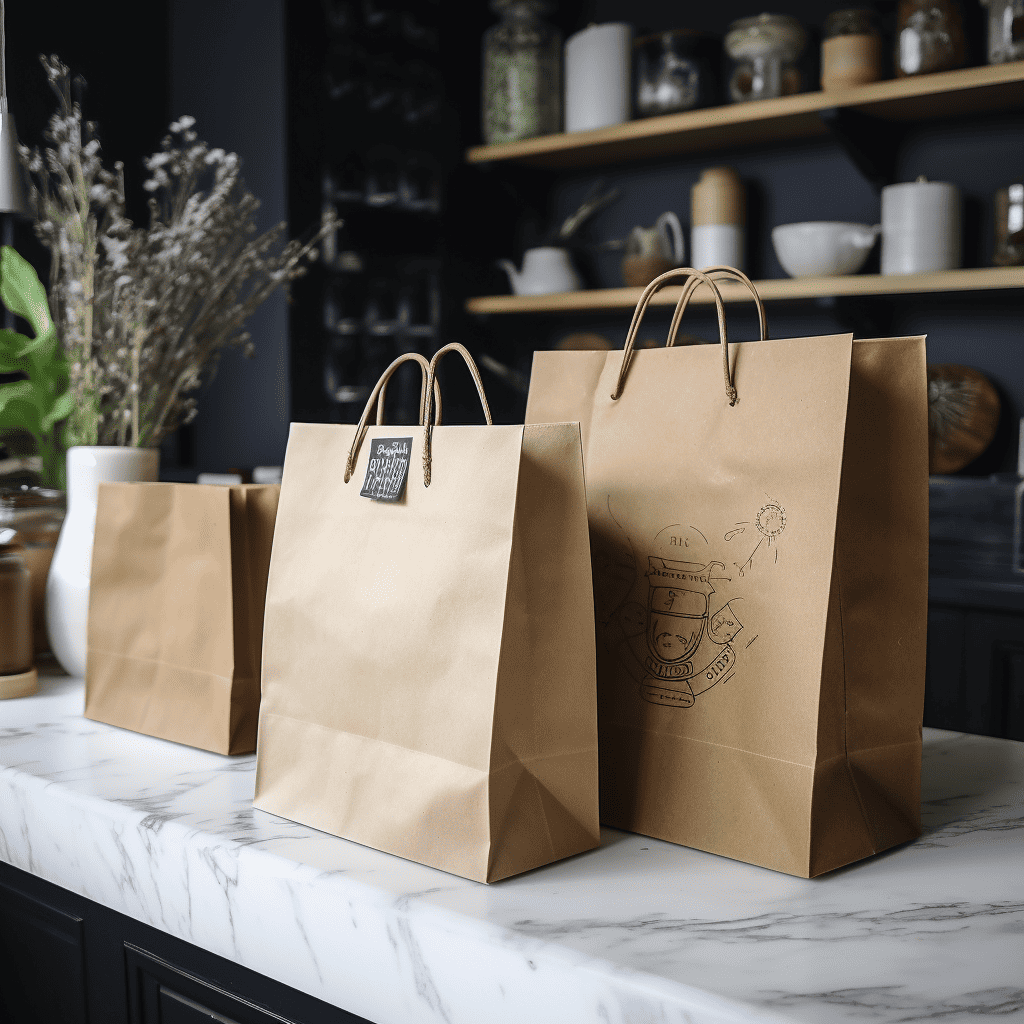 brown paper into reusable bags