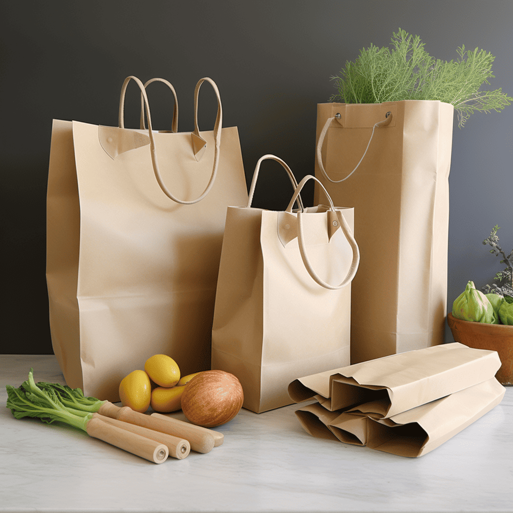 reused paper bags used for storage