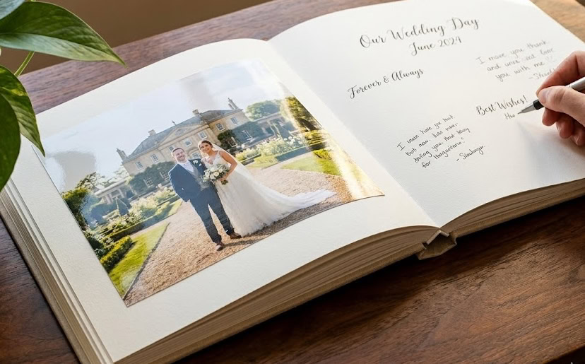 Wedding glossy paper photos