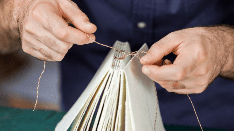 binding the booklet