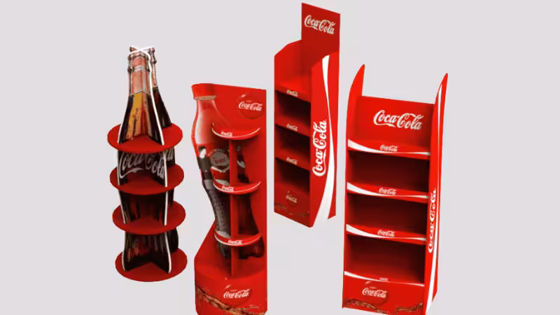 coca cola's floor display box